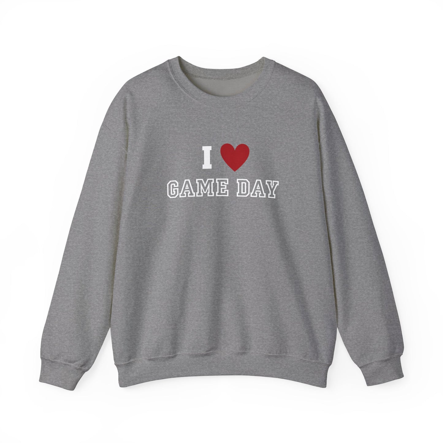 I Heart Game Day | Crewneck Sweatshirt Sporty Apparel