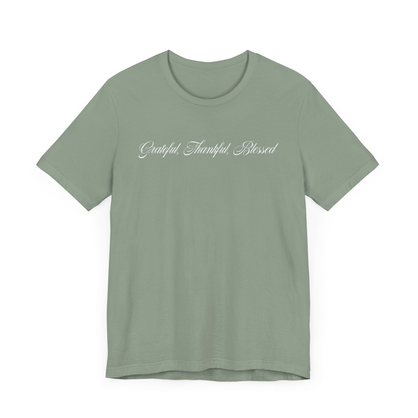 Grateful Thankful Blessed | Christian T-shirt Comfy Unisex Fit