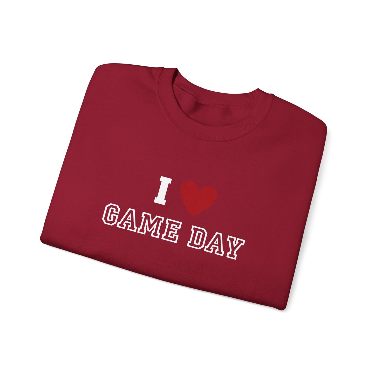 I Heart Game Day | Crewneck Sweatshirt Sporty Apparel