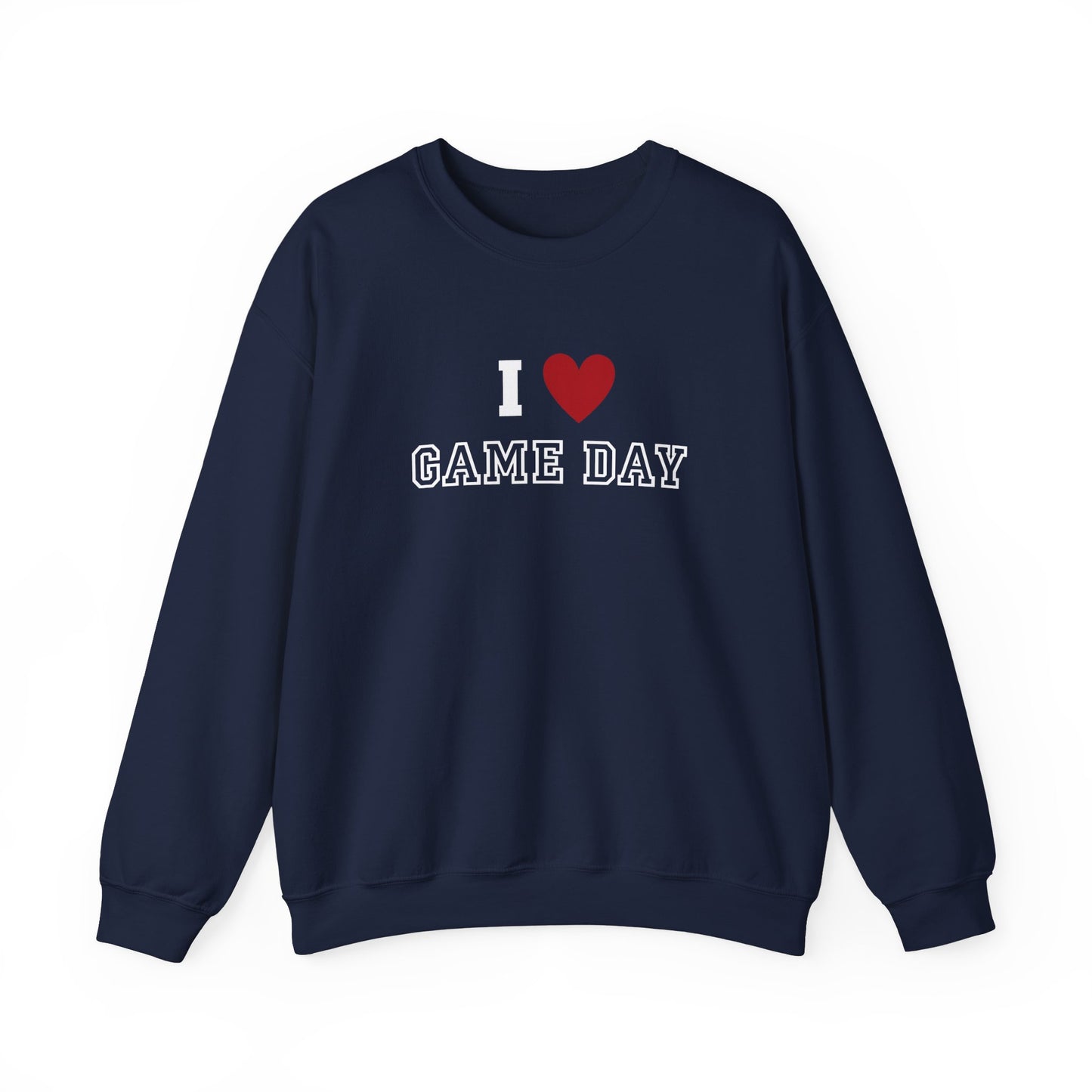 I Heart Game Day | Crewneck Sweatshirt Sporty Apparel