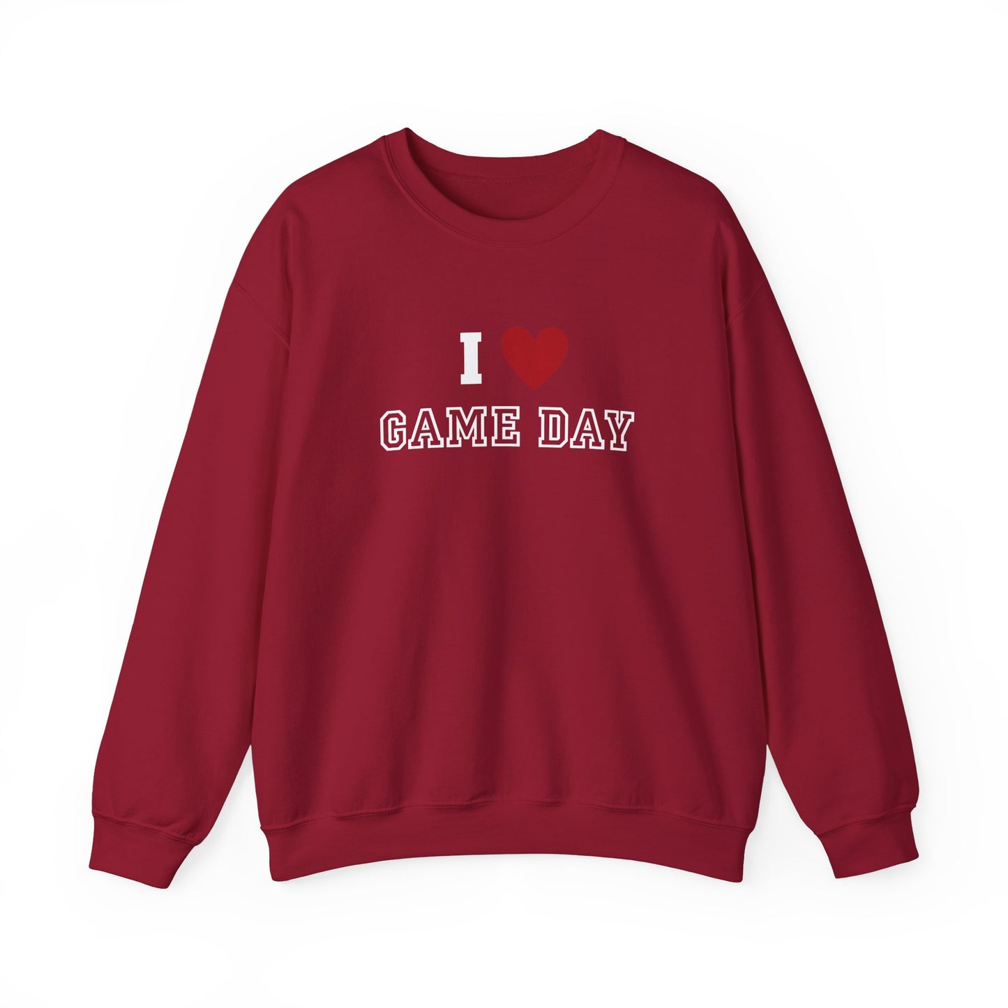 I Heart Game Day | Crewneck Sweatshirt Sporty Apparel