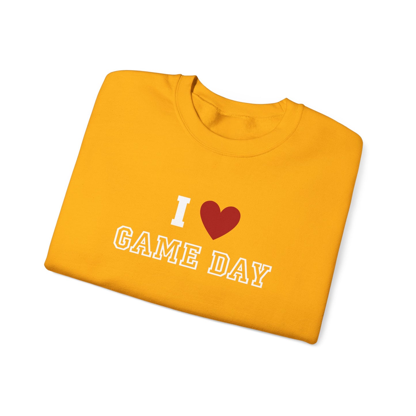 I Heart Game Day | Crewneck Sweatshirt Sporty Apparel