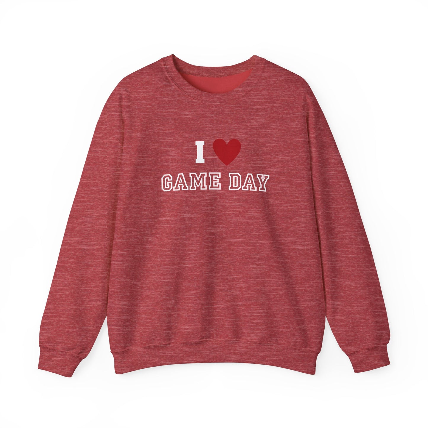 I Heart Game Day | Crewneck Sweatshirt Sporty Apparel