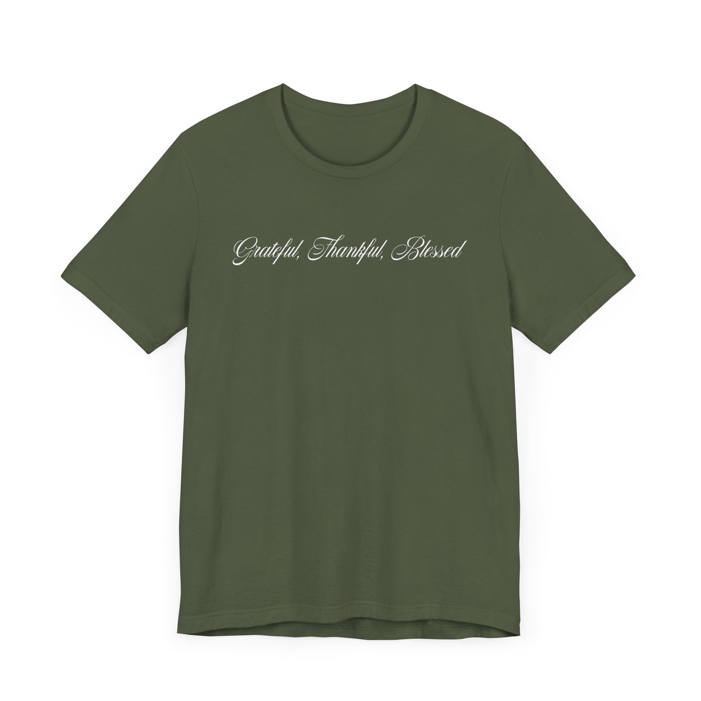 Grateful Thankful Blessed | Christian T-shirt Comfy Unisex Fit