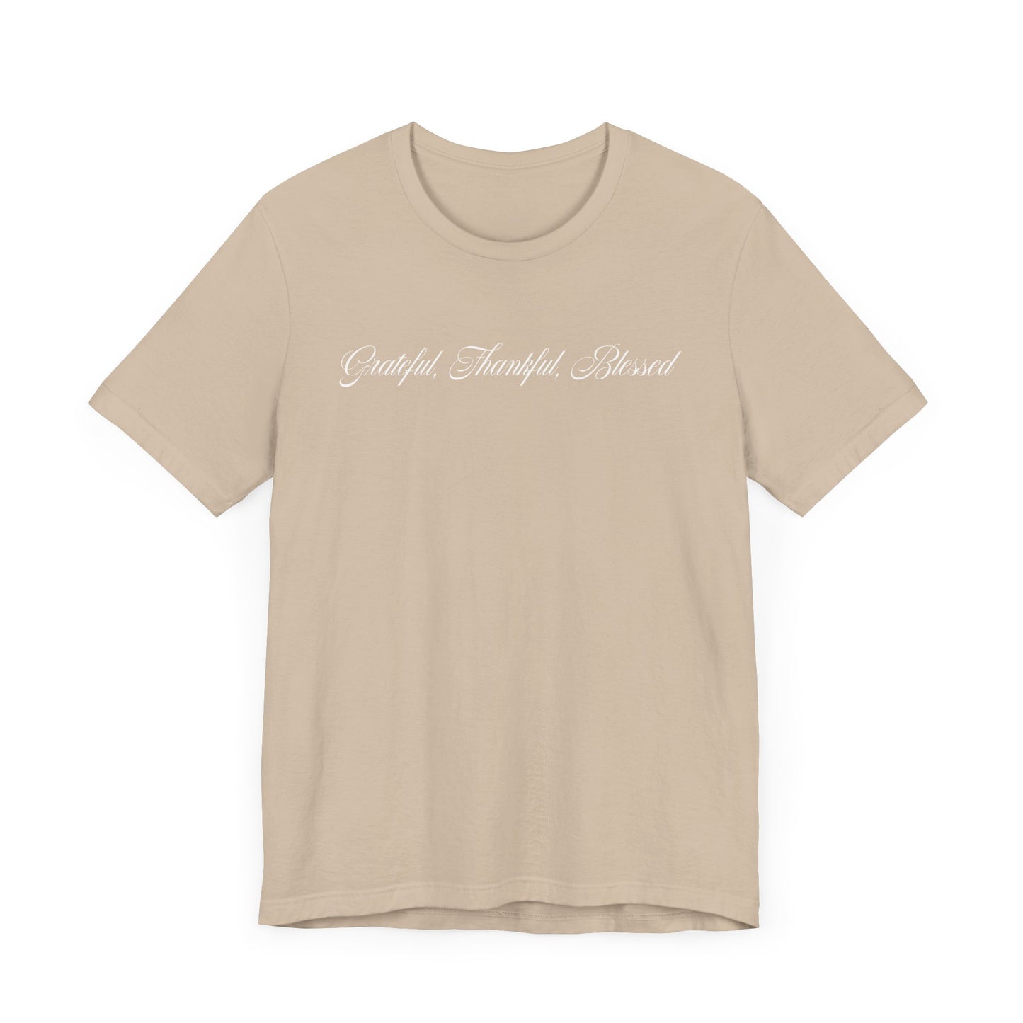 Grateful Thankful Blessed | Christian T-shirt Comfy Unisex Fit